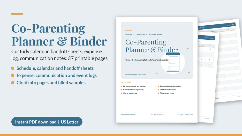 Cover of Co-Parenting Planner & Binder