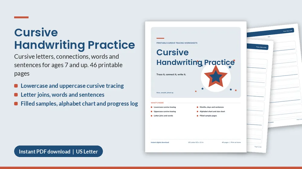 Cover of Cursive Handwriting Practice