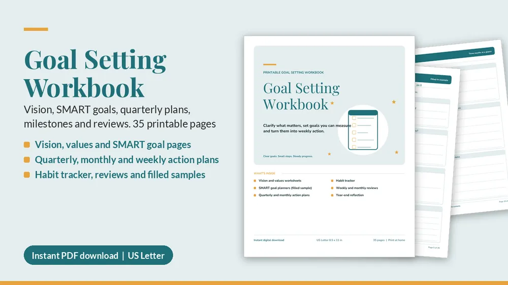 Cover of Goal Setting Workbook