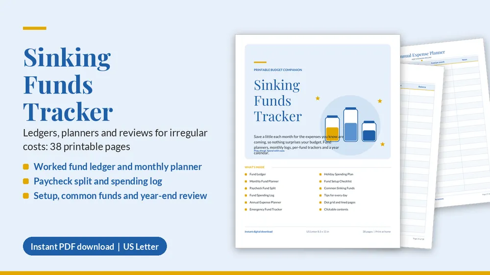 Cover of Sinking Funds Tracker