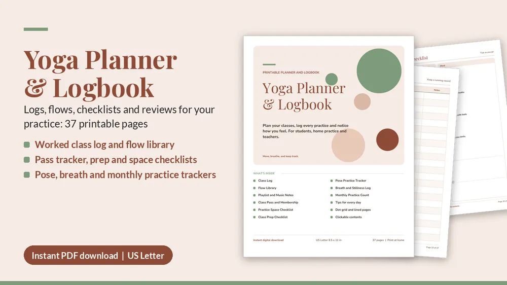 Cover of Yoga Planner & Logbook