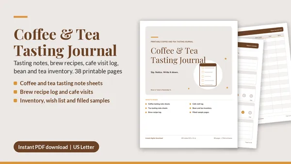 Cover of Coffee & Tea Tasting Journal