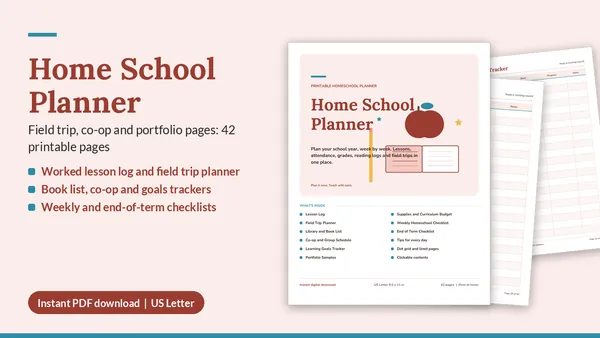 Cover of Home School Planner
