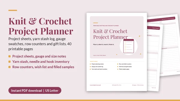 Cover of Knit & Crochet Project Planner