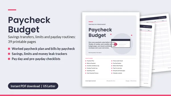 Cover of Paycheck Budget