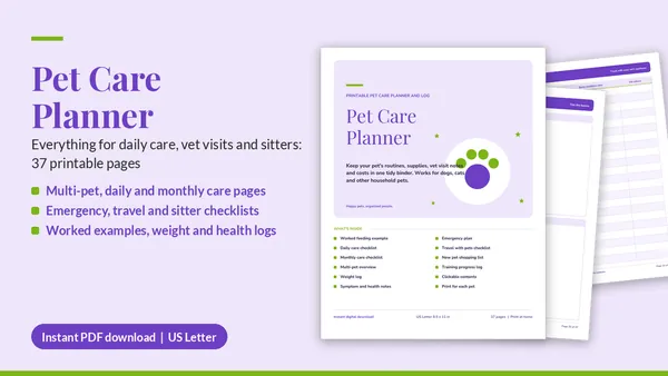 Cover of Pet Care Planner